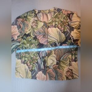 ♡ Handmade Floral Tapestry Cropped Jacket - Multicolor B-12